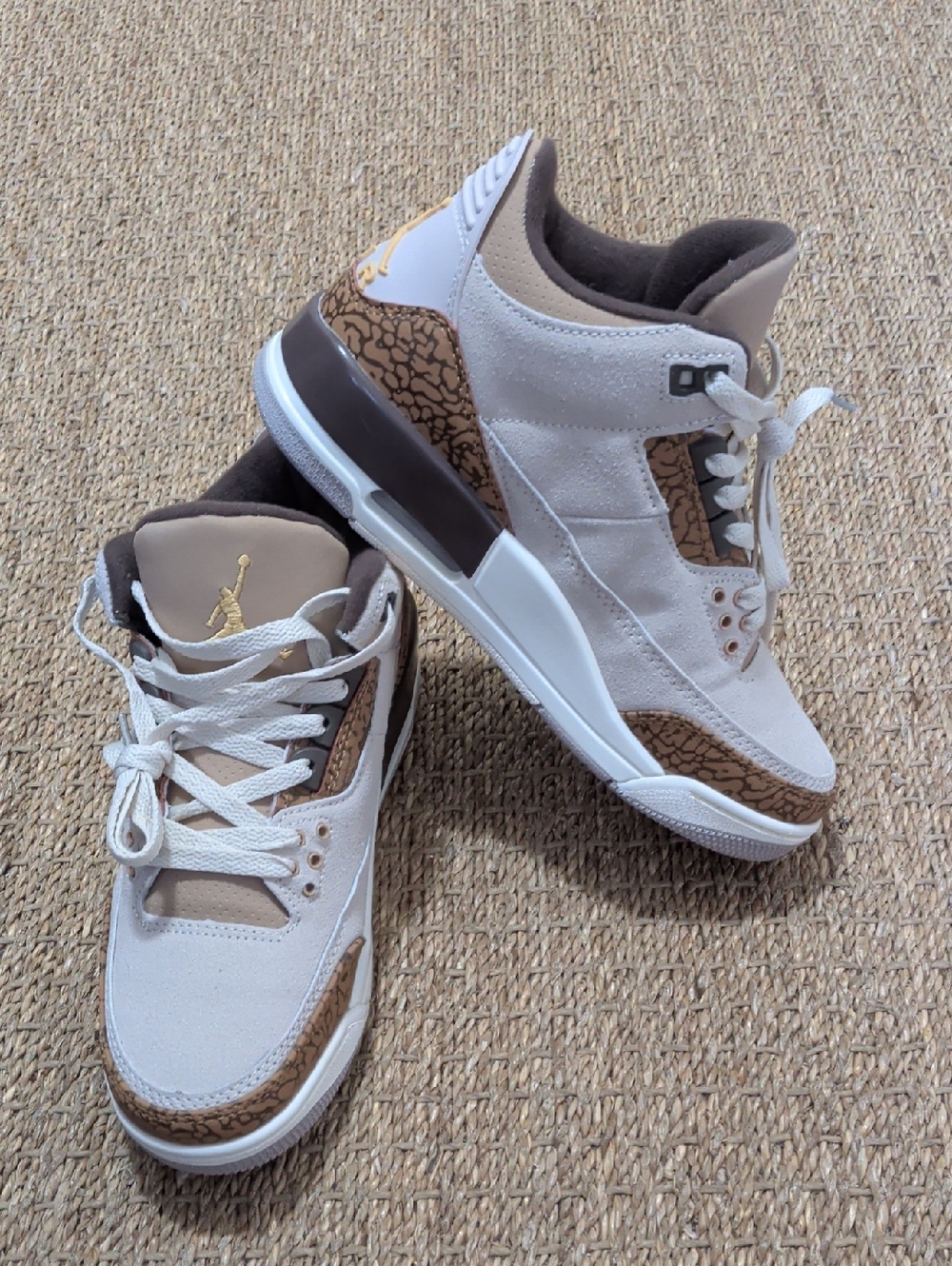 Jordan 3 Palomino Men's US 7/Women's 8.5 in Light Sand, Brown & White